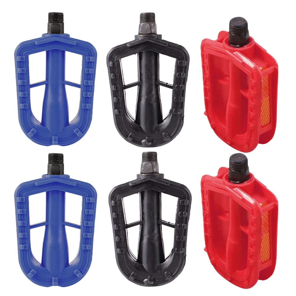 

3Pairs Non-Slip Mountain Bike Pedals Lightweight Durable Wide Anti-Skid Bicycle Pedals Replacement Cycling Accessories for Road