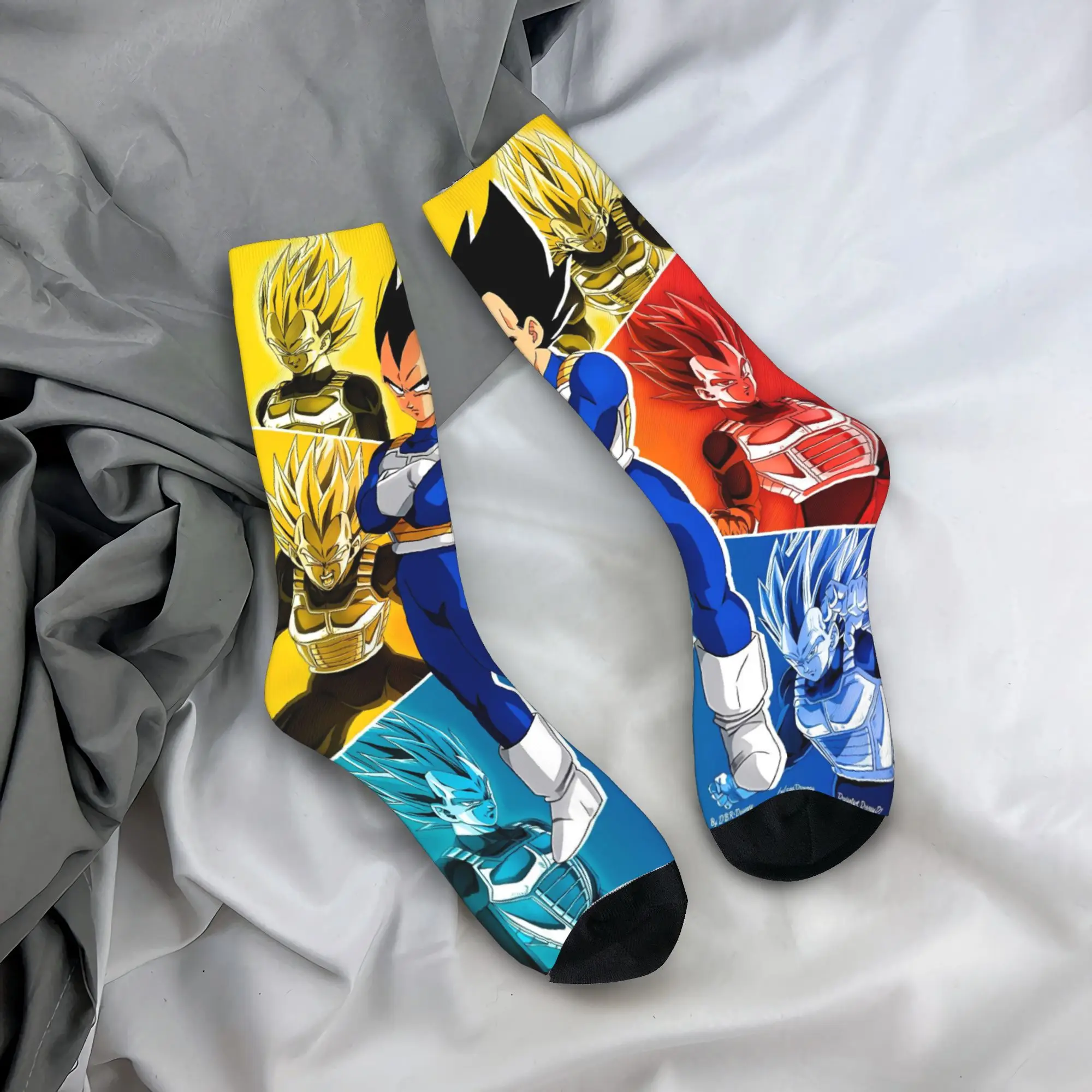 Vegeta Anime(1) Socks  Casual Stockings Autumn Anti Sweat Couple Socks Soft Design Cycling Socks