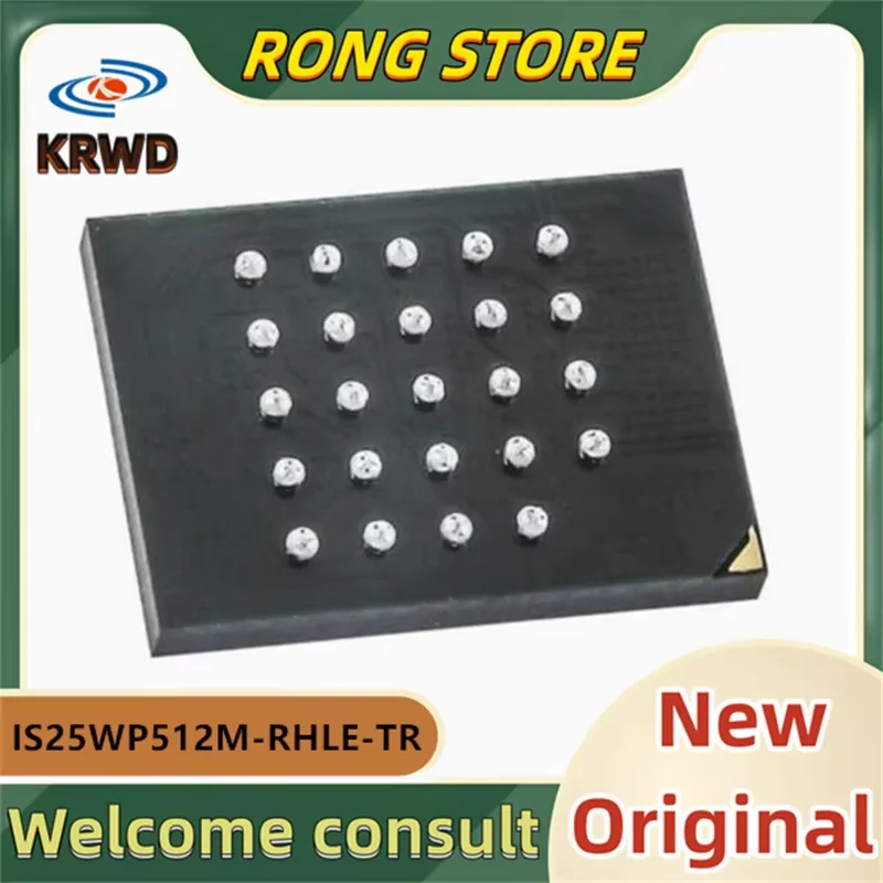 2PCS New original IS25WP512M-RHLE-TR IS25WP512M-RHLE IS25WP512M TFBGA-24