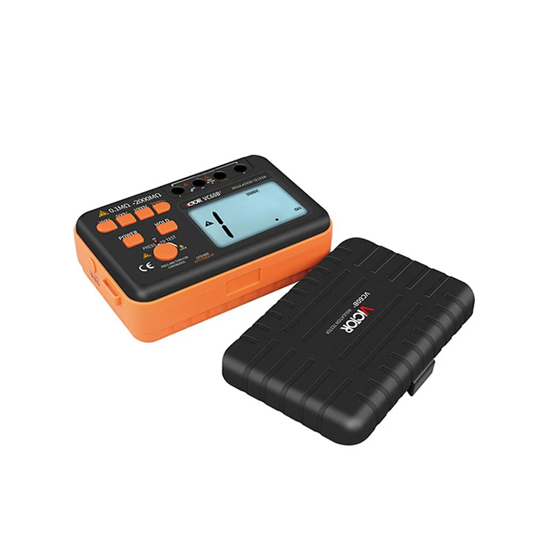 VICTOR 60B+ Insulation Tester Resistance Meter Range 0.1M Ohm-2000M Ohm Current Short Circuit 1.8mA 1000v Electrical Instruments