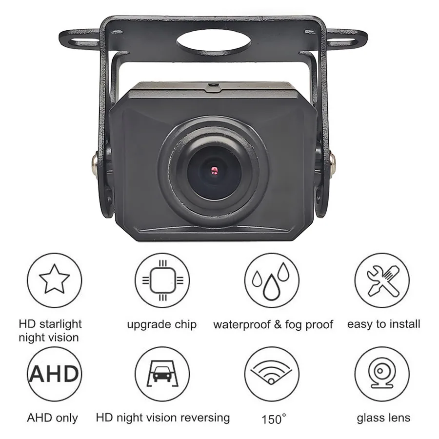 DIYKIT 1920x1080 5" Foldable AHD IPS Car Monitor Reverse Rear View Car Camera Waterproof Night Vision Backup for Car Bus Truck