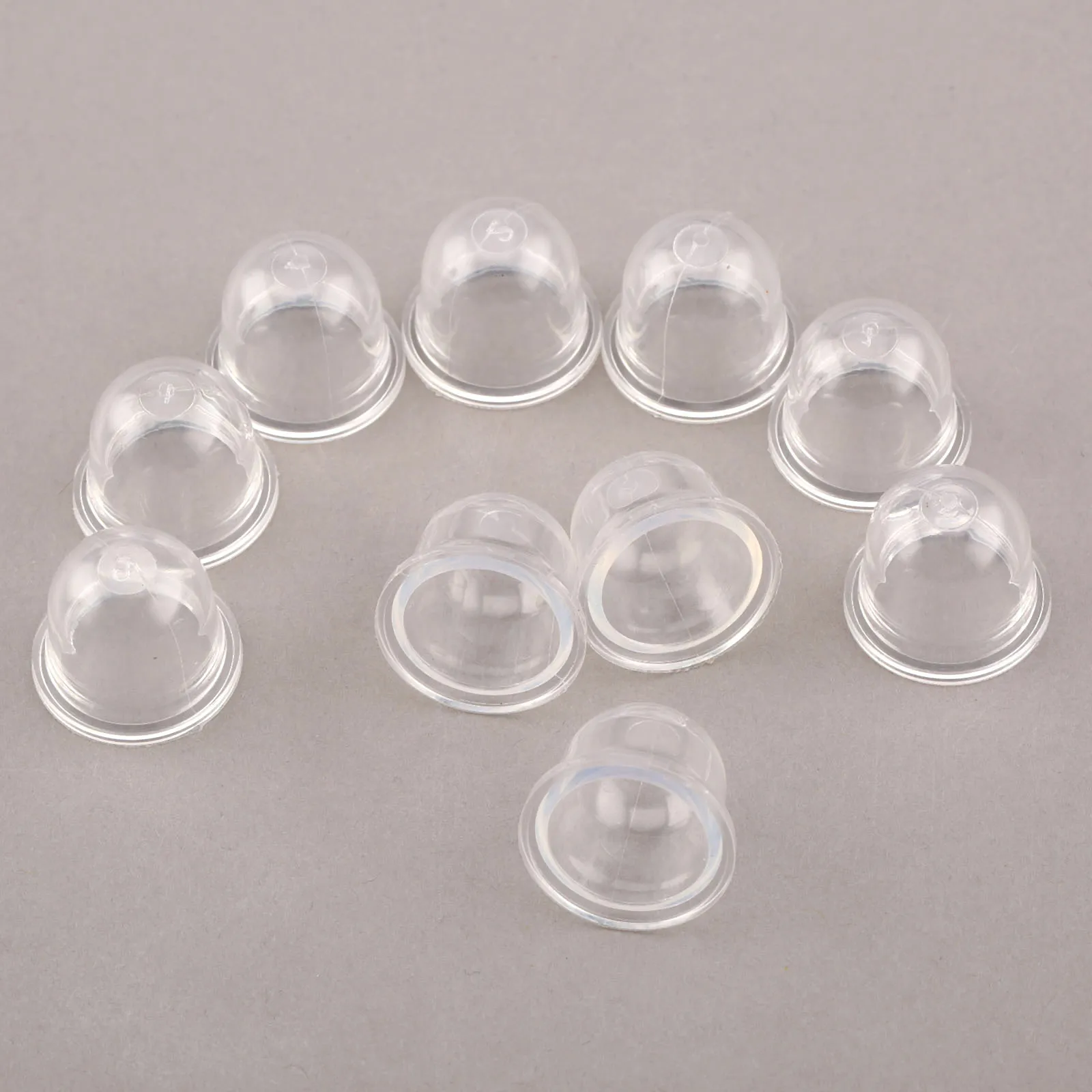 10Pcs 19/22mm Clear Carb Primer Bulb Cap Carburetor Spare Parts Small Fuel Pump For Chainsaws Blower Trimmer Brushcutter Replace
