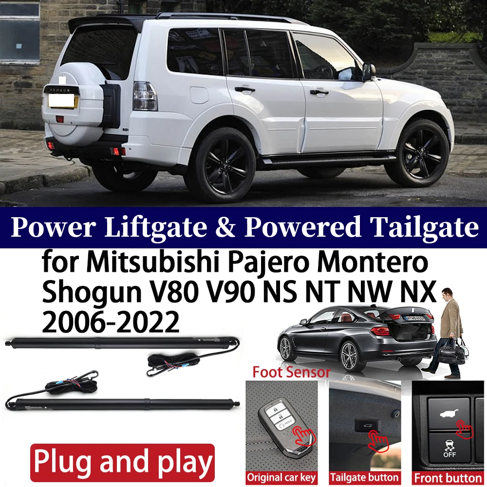 

for Mitsubishi Pajero Montero Shogun V80 V90 NS NT NW NX 2006-2022 Car Power Liftgate Automatic One-Click Powered Tailgate Strut