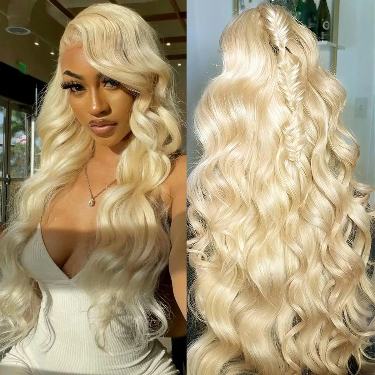 

613 Lace Front Wig Human Pre Plucked Hair Honey Blonde Body Wave Human Hair 13x4 13x6 HD Lace Frontal Wigs For Women 32 38 Inch