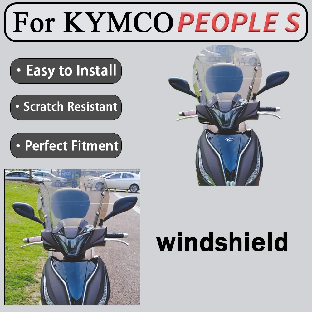 For KYMCO PEOPLE S Motorcycle Windshield Screen Modification - Upgrade for Enhanced Riding Experience