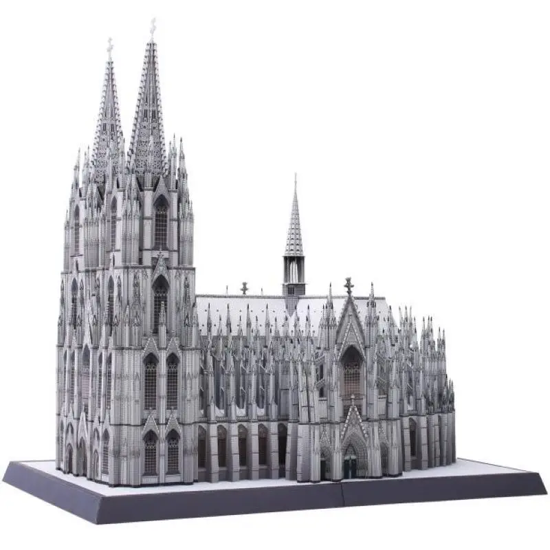 Alemanha Catedral Colônia Modelo Arquitetônico Papel, Quebra-cabeça, Brinquedo DIY