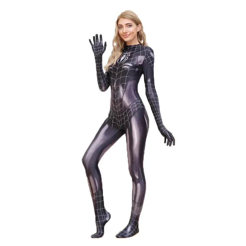 YI01 Frau Spiderman Cosplay Kostüm Sexy Spandex Body Superheld Zentai Anzug Karneval Party Fancy DressJk8*@