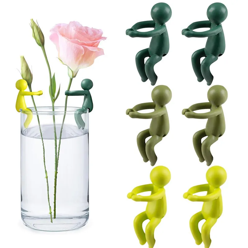 Hydroponic Plant Fixing Figurine Ornament Upright Plant Support Decor Office Desk Flower Arrangement Home Tabletop Accessory