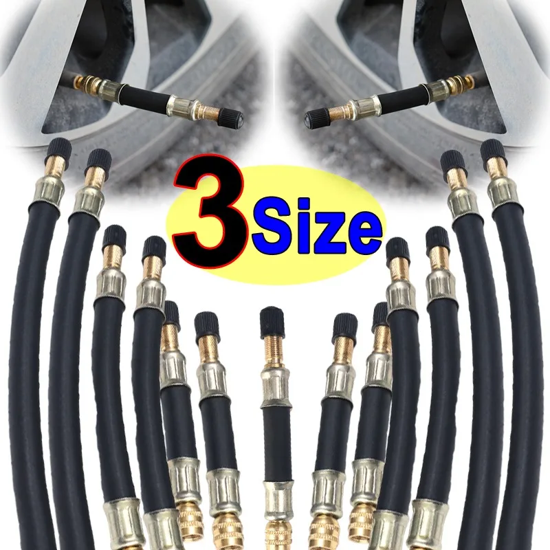 

Удлинитель клапана для автомобильных шин, портативный воздушный компрессор, удлинитель штока клапана 10/15/21 см для автомобилей, колясок, велосипедов, мотоциклов, грузовиков