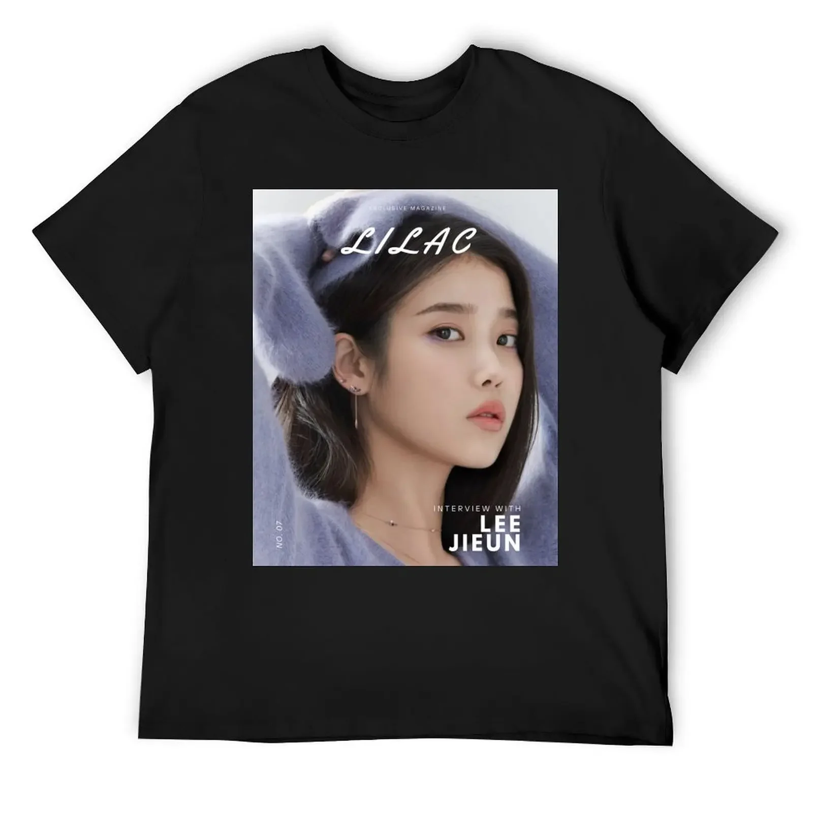 

iu's lilac T-Shirt plus sizes customs design your own anime clothes designer t shirt men