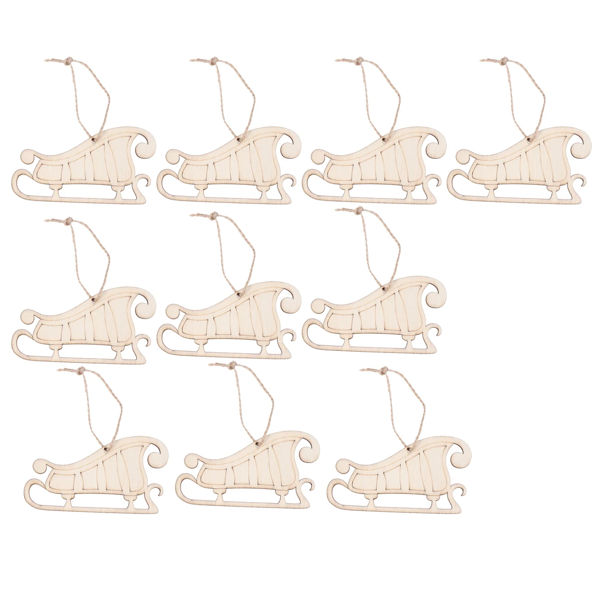 

10 Pcs Wooden Hanging Decor Christmas nament Ball Festive Tree Pendant for Xmas Home Garden Party Yard Porch Lightweight
