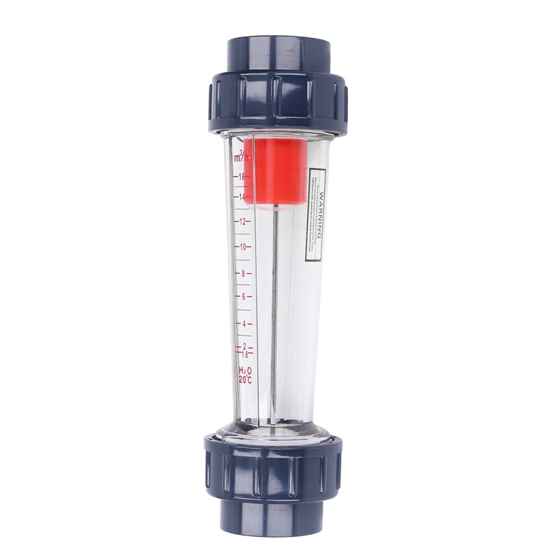 1PC 20-63MM Socket Plastic Piping Type Liquid Float Flowmeter Water Flow Meter Rotameter UPVC Pipeline Flowmeter