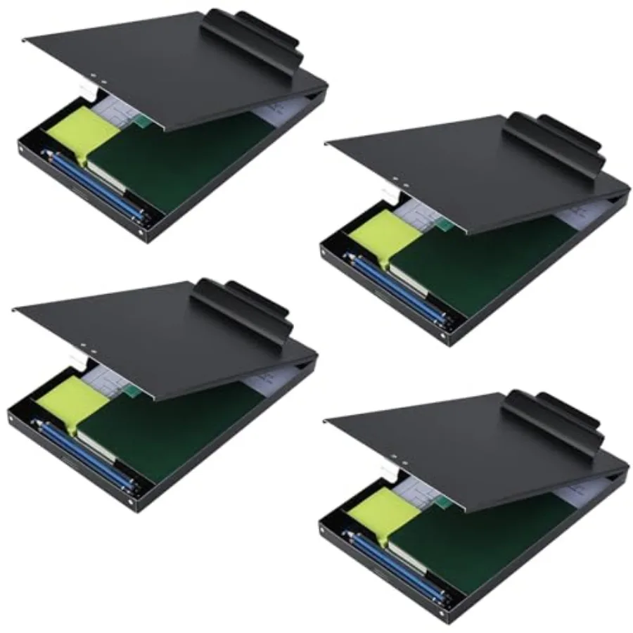 

Aluminum Clipboard with Storage Pack Recycled Metal Clipboard Box Form Holder Suitable for School Office Jobsite or Medical Sta