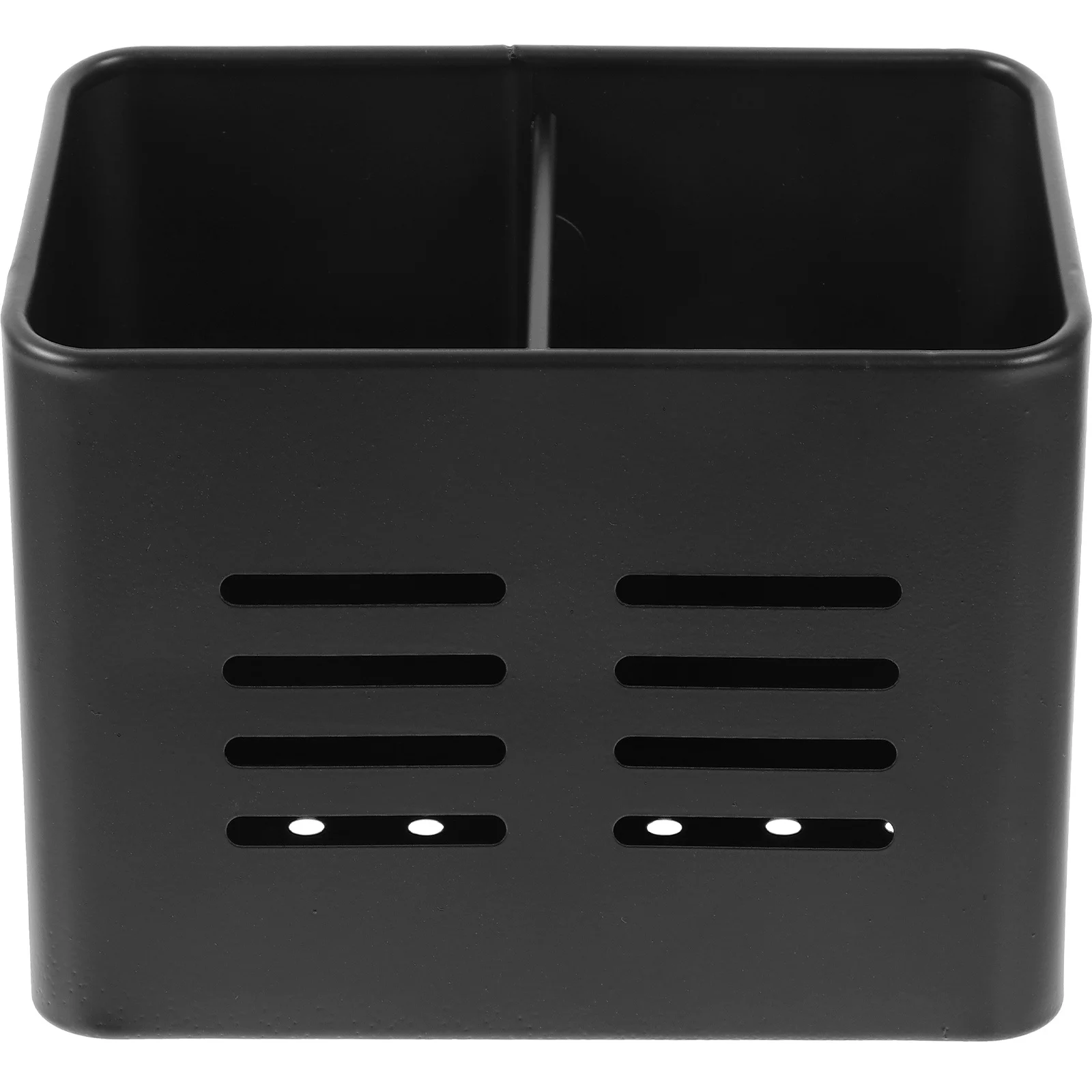 

Stainless Steel Chopstick Storage Container Elegant Kitchen Accessory with Drain Holes for Utensils Flat Bottom Stable Standing