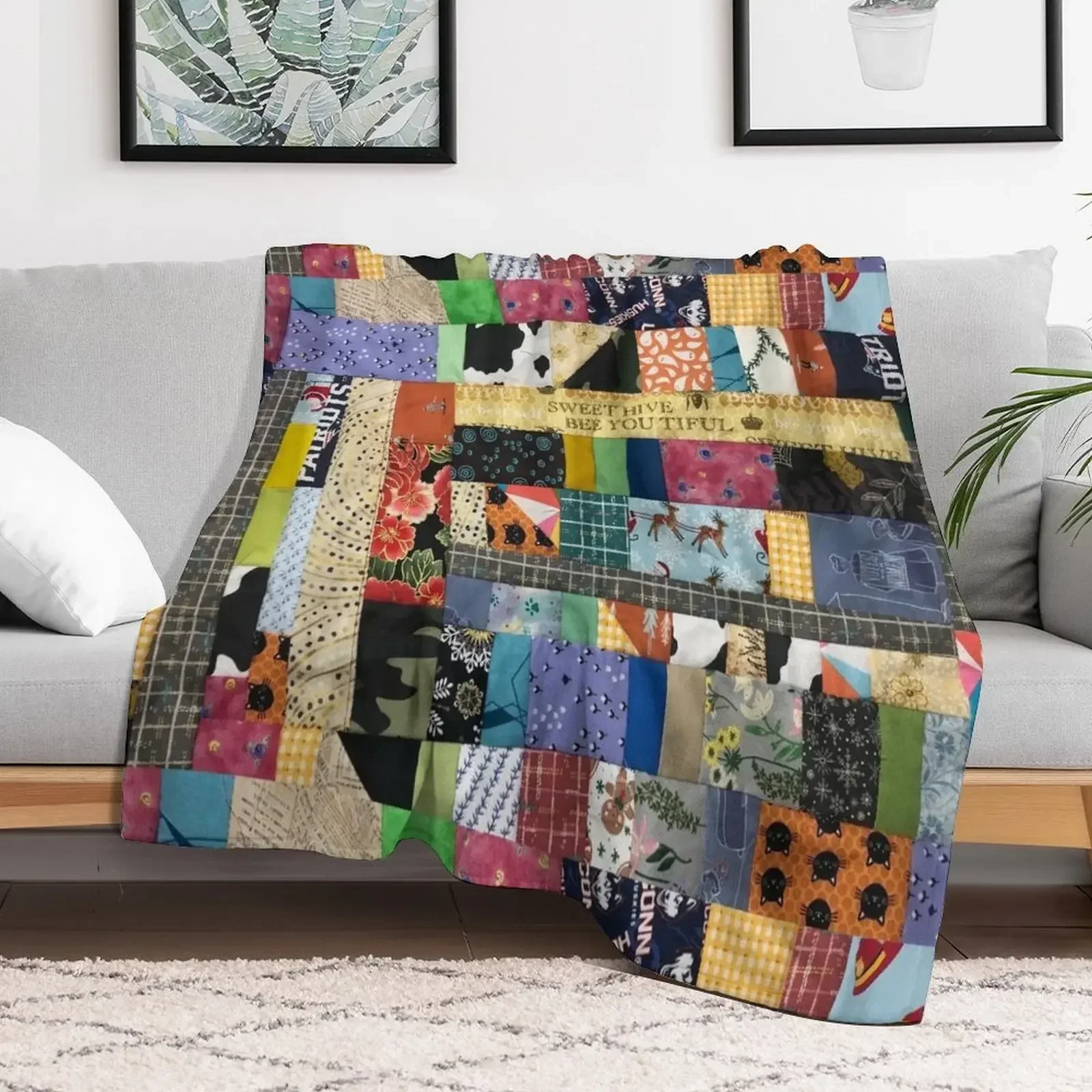 Upcycle quilt Throw Blanket Bed Fashionable valentine gift ideas Winter beds Blankets