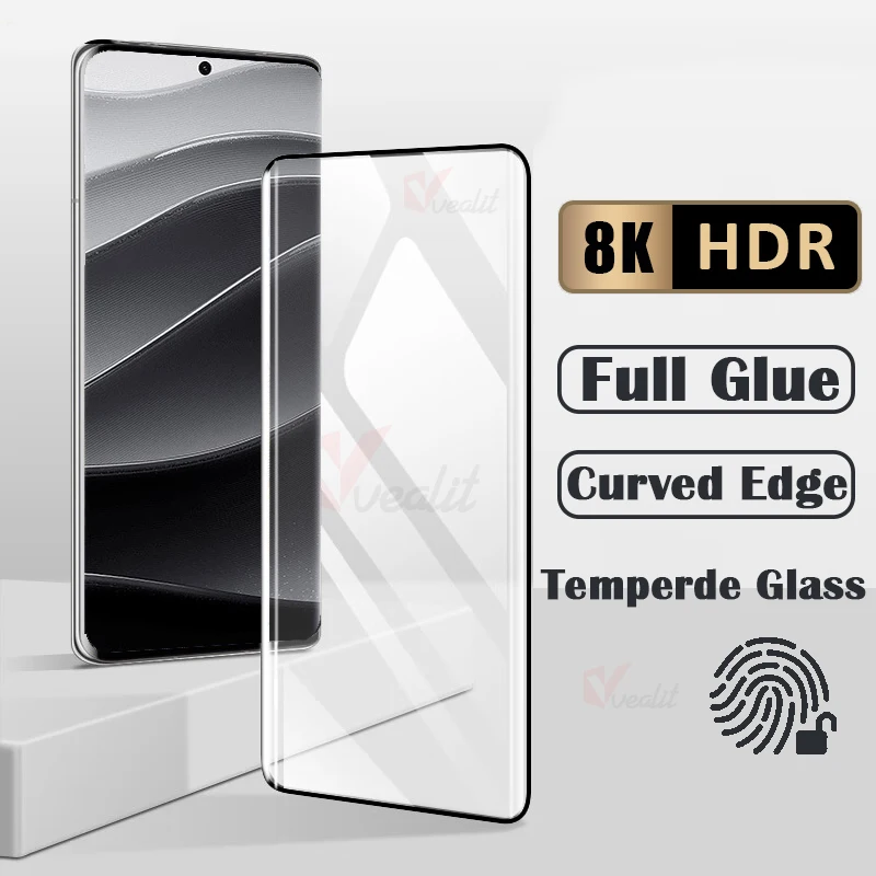 

3D Curved Tempered Glass For Xiaomi Redmi Note 14 Pro Plus Full Glue Screen Protector For Redmi Note 13 Pro Plus Protective Film