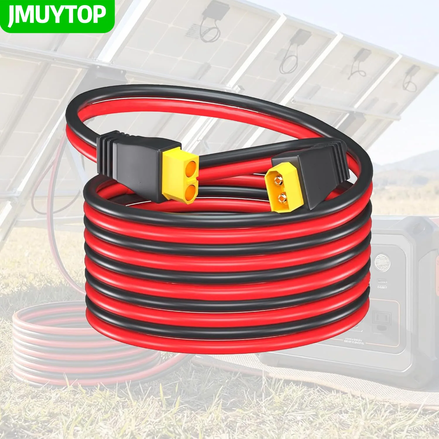 

Кабель-удлинитель XT60 3 м/9,8 футов/118 дюймов, 12AWG 4 мм², штекер-гнездо, для солнечных генераторов, RC-аккумуляторов, солнечных панелей, электростанций