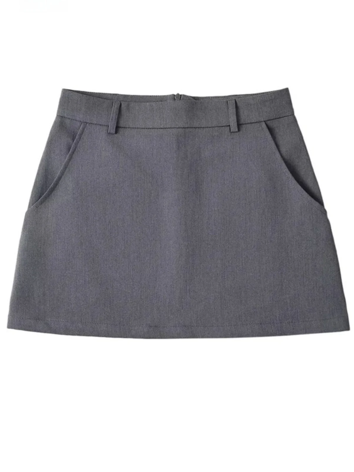 تنورة احترافية عالية الخصر على شكل حرف A للنساء، تنورة مناسبة للشارع