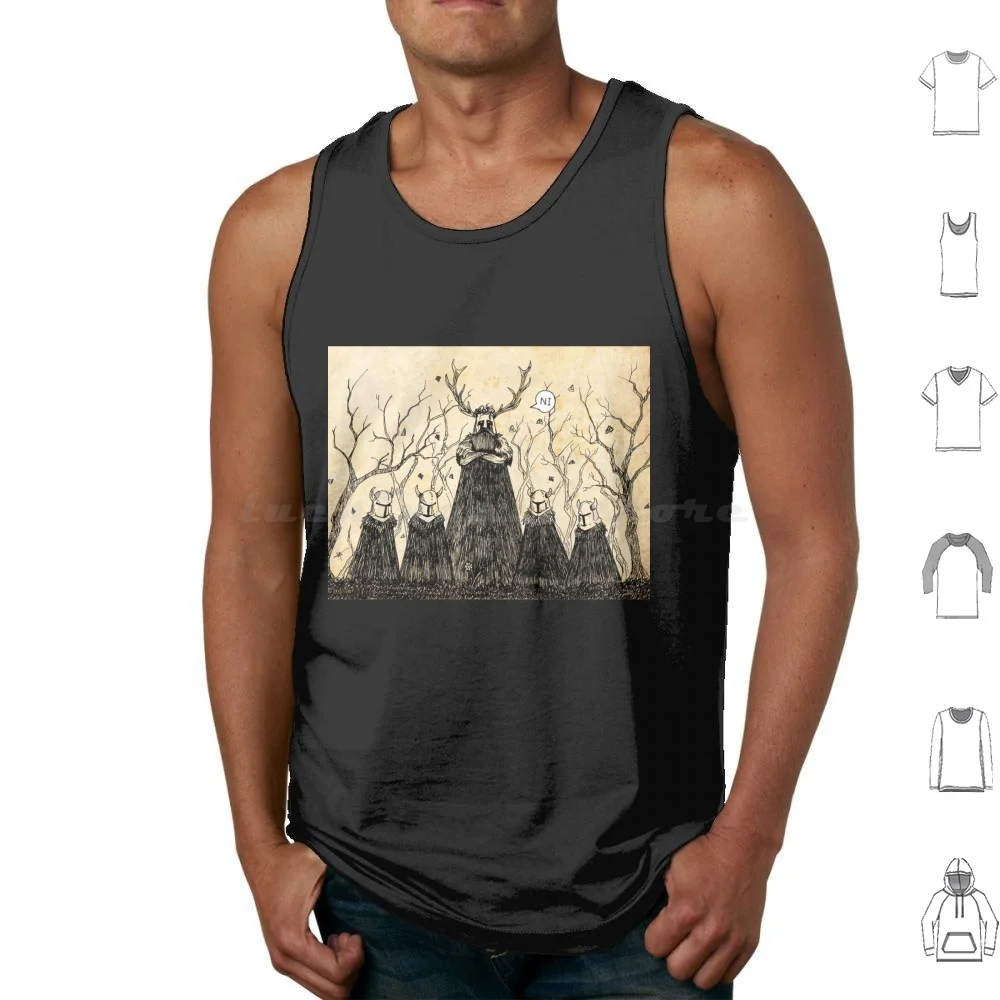 Ni! Tank Tops Vest Sleeveless Ni Caballeros De La Mesa Cuadrada Caballeros Que Dicen Ni Knights Of The Square Table Knights