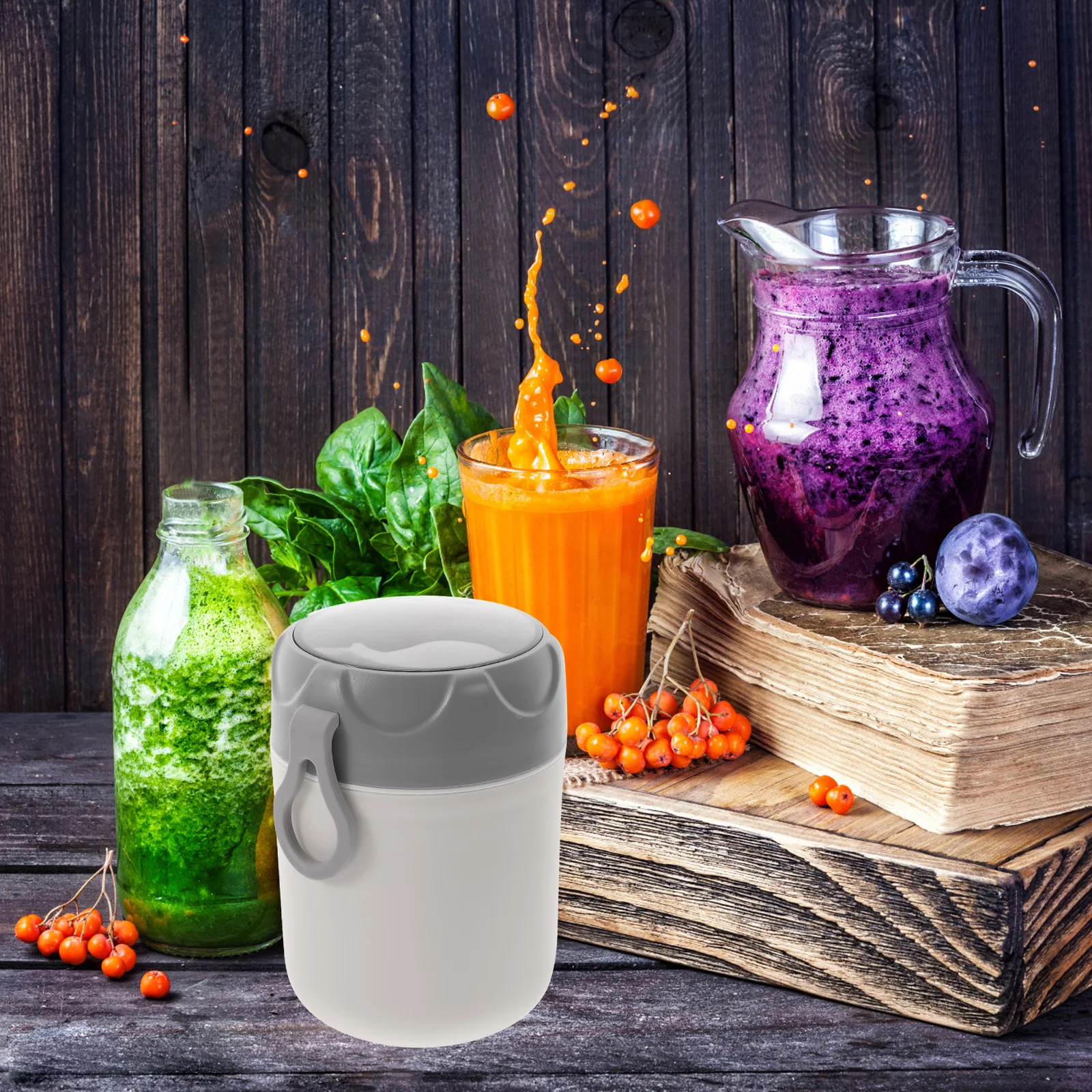 

Portable Breakfast Cup Soup Cereal Oatmeal Insulation Container Large Mouth Food Grade Safe Stylish Compact Practical Carry Hot