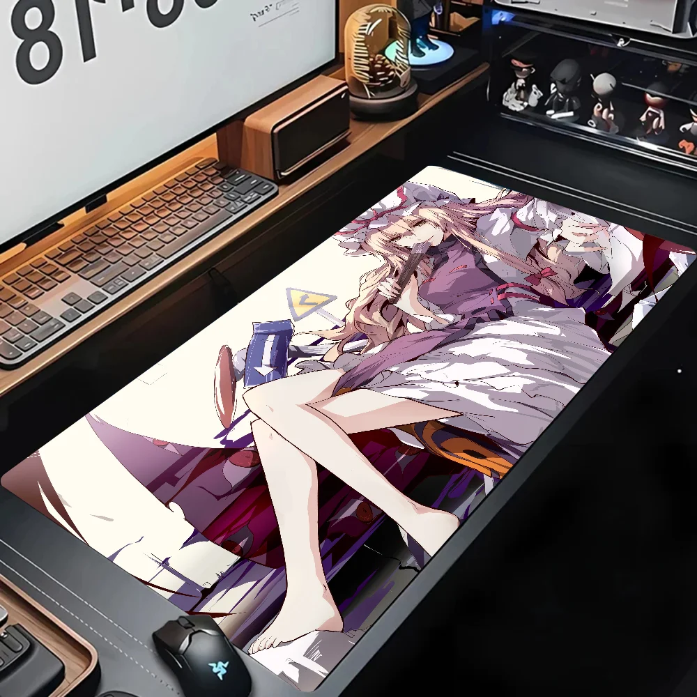 Anime Game Touhou Project Yukari Yakumo Mousepad Desk Mat With Pad Gaming Accessories Prime Gaming XXL Keyboard Pad Stitch