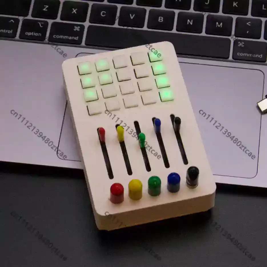 EM-PO1 Mini Wireless Bluetooth MIDI Control Panel Portable Auto Mapping DAW Sound Envelope Editing Mix Equipment