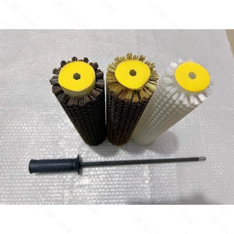 apply to Snowboard Electric Waxing Roller Polishing Nylon Horse Hair Copper Wire Brush 300mm
