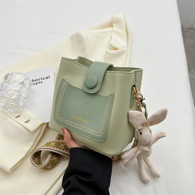 Bucket Bags For Women Famous Brands Handbags 2023 Trend Designer Luxury Leather Shoulder Bag Crossbody White Bolsas Para Mujeres