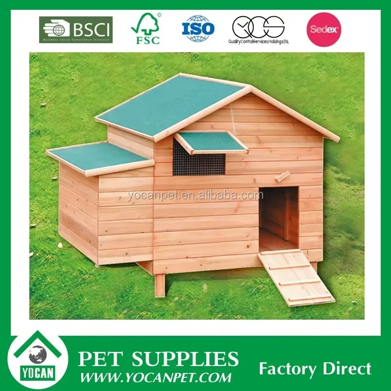 Portable Excellent Quality Cheap Wooden Chicken Coop with Nest