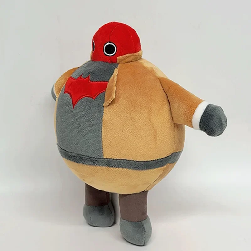Adorable Chubby Fat Red Hood Batman Robin Plush Stuffed Red Hood Doll Fat Version Superhero Toys Soft Gift for Fans Home Deocr