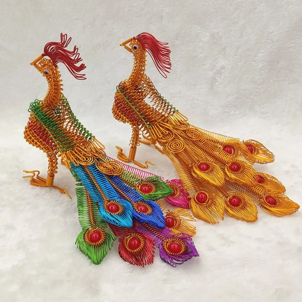 

Creative Handmade DIY Iron Wire Aluminum Wire Phoenix Model Handicraft Weaving Home Decorations, Creative Gifts,toy for Children