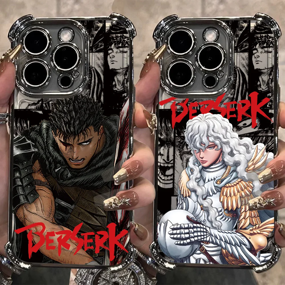 Nouvelle coque de téléphone plaquée Anime Berserks Guts pour Xiaomi Redmi 15 A3 15C 14C 13C K50 A1 Note 15 14 13 12 Pro Plus 4G 5G Anti