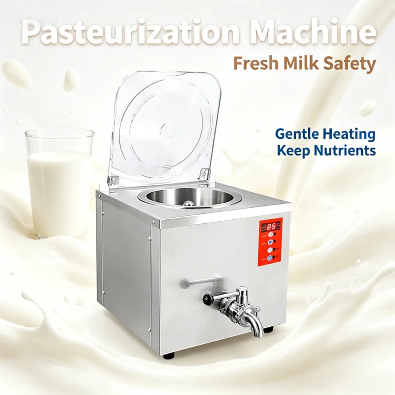 Small Batch Commercial Electric Pasteurizer High Productivity Milk Homogenizer with