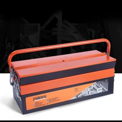 Three Layers Tool Box Iron Tool Box Professional Shockproof for Mechanic Accessories Organizer Drawers Multifunctional Metal