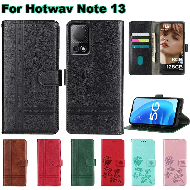 Vintage Wallet Phone Case For Funda HOTWAV Note 13 Flip Cover Book Coque PU Leather Capa For Carcasas HOTWAV Note 13 чехол 6.6\