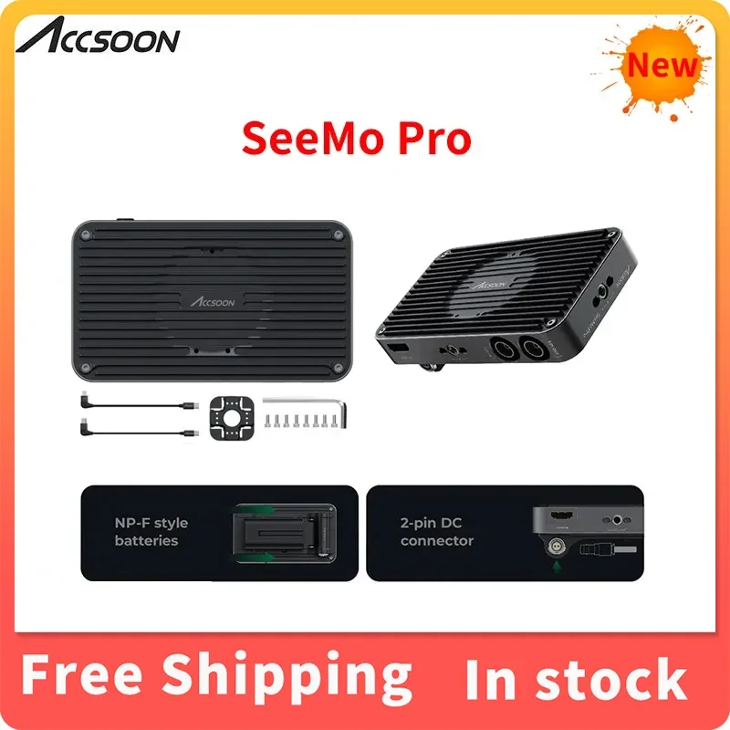 

Accsoon SeeMo Pro Adapter 1080P HD For Monitor Camera Wireless Transmission iPhone iPad Computer SDI&HDMI to USB C