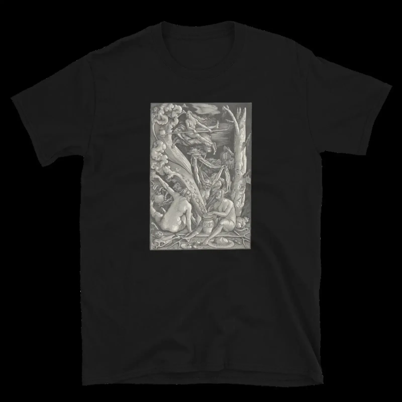 Mystic Coven Women's Witchcraft Classic Art T Shirt Dark Humor Adult vintage Washed Soft Breathable homme Stylish