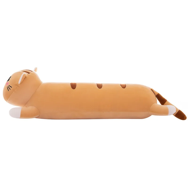 Kawaii أفخم محشوة دمية لطيف القط وسادة طويلة النوم لعبة محبوب للأطفال عيد الميلاد هدية عيد الميلاد رائعتين الكرتون هريرة بلوشي