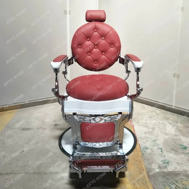 M1L Barber chair hair salon retro oil head  reclining shaving chair hair  salon hair cutting chair salon