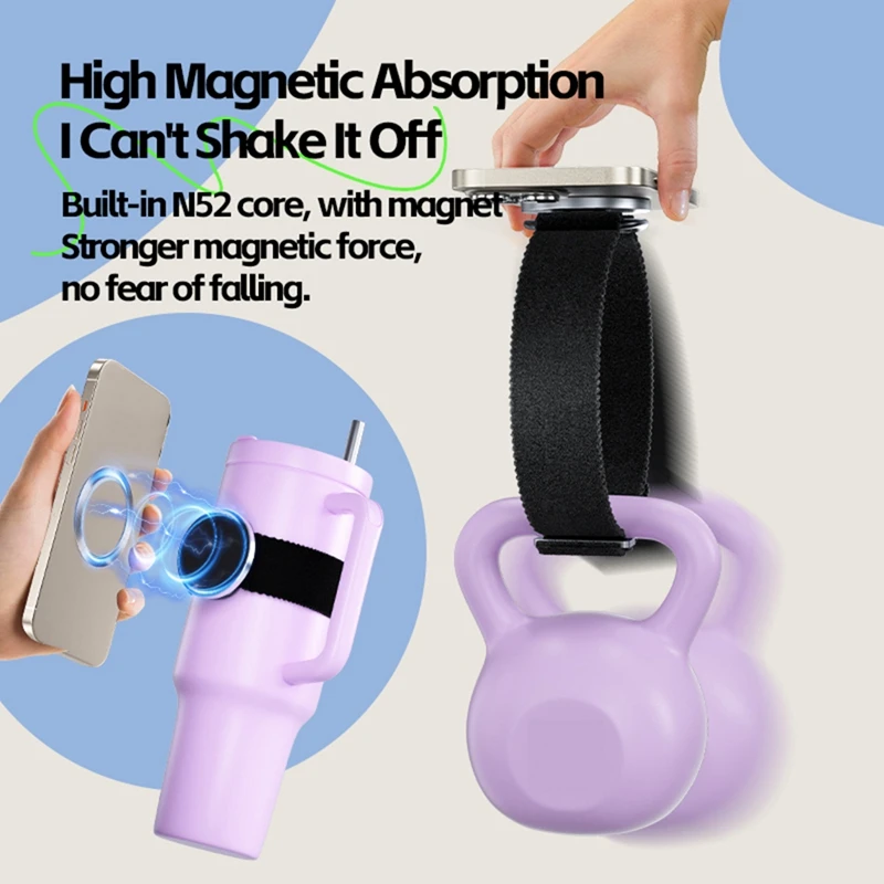 Magnetic Water Bottle Phone Holder For Magsafe Phone Holder Strap For Iphone & Android Accessories