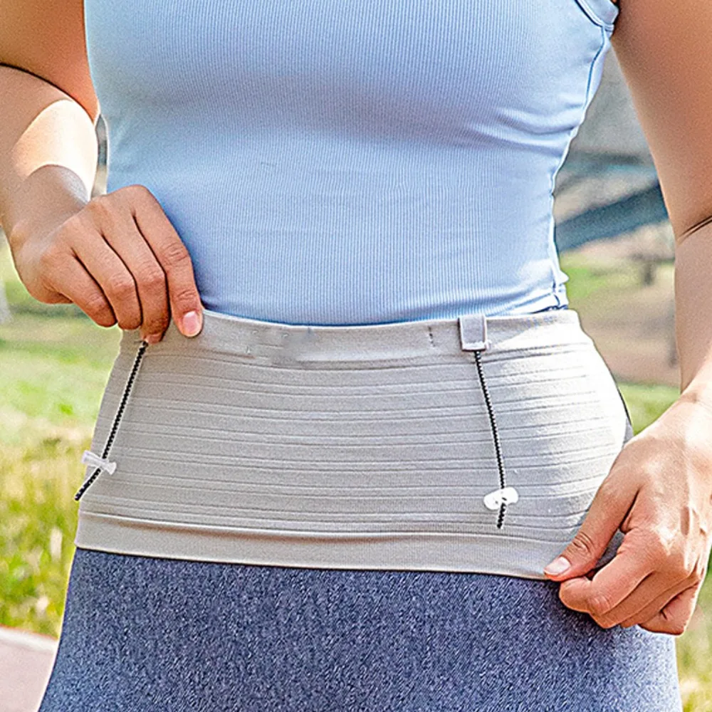 

Running Belt Invisible Waist Bag Thin Large Capacity Marathon Running Bag Lightweight Multi-function Sports Phone Bag