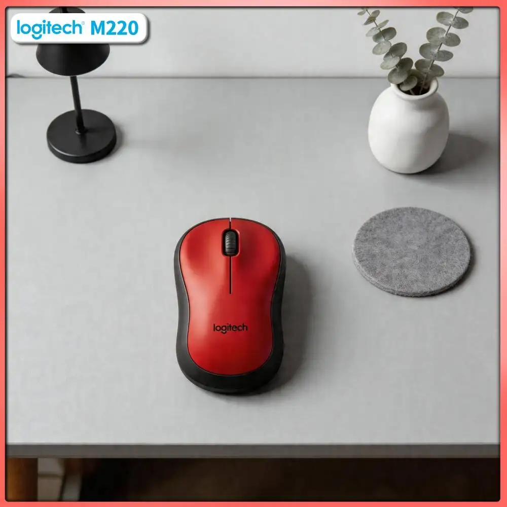 Logitech M220 Silent Mouse 2.4GHz Connection 10m Range 3 Buttons Compact Portable 18-Month Battery Mac Accessory