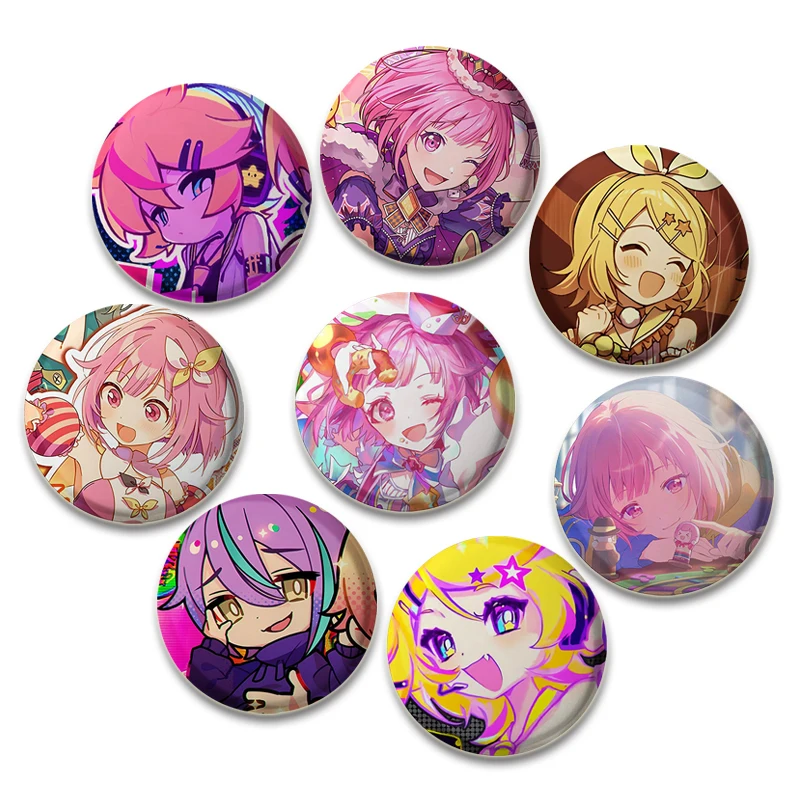 Fashion Lover Jewelry Brooches Project SEKAI Soft Button Pins Clothes Creative Badge Handmade Backpack Hat Decor Gifts Accessory