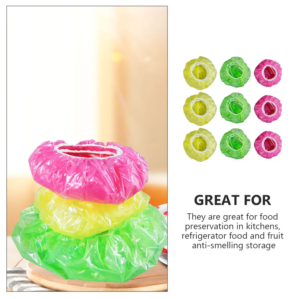

120 шт. эластичная миска для еды, пластиковая пленка, герметичные эластичные крышки для хранения, многоразовый кухонный контейнер, миска для остатков хлеба, холодильника