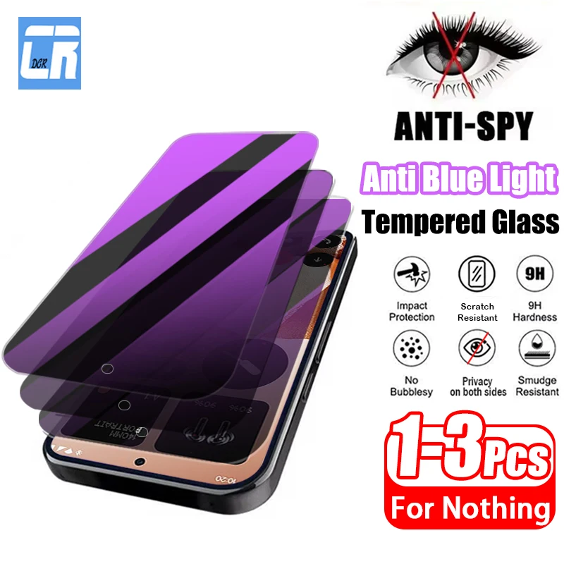 

1-3 шт., защитная пленка для экрана с защитой от синего луча для Nothing CMF Phone 2 Pro, закаленное стекло для Nothing Phone (2) (2a) Plus Film