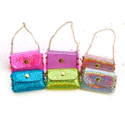 Mini Doll Fashion Bags Paillette Shoulder Bags Doll Accessories Doll Handbag Lady Purse Waistbag Accessories Dollhouse Toys