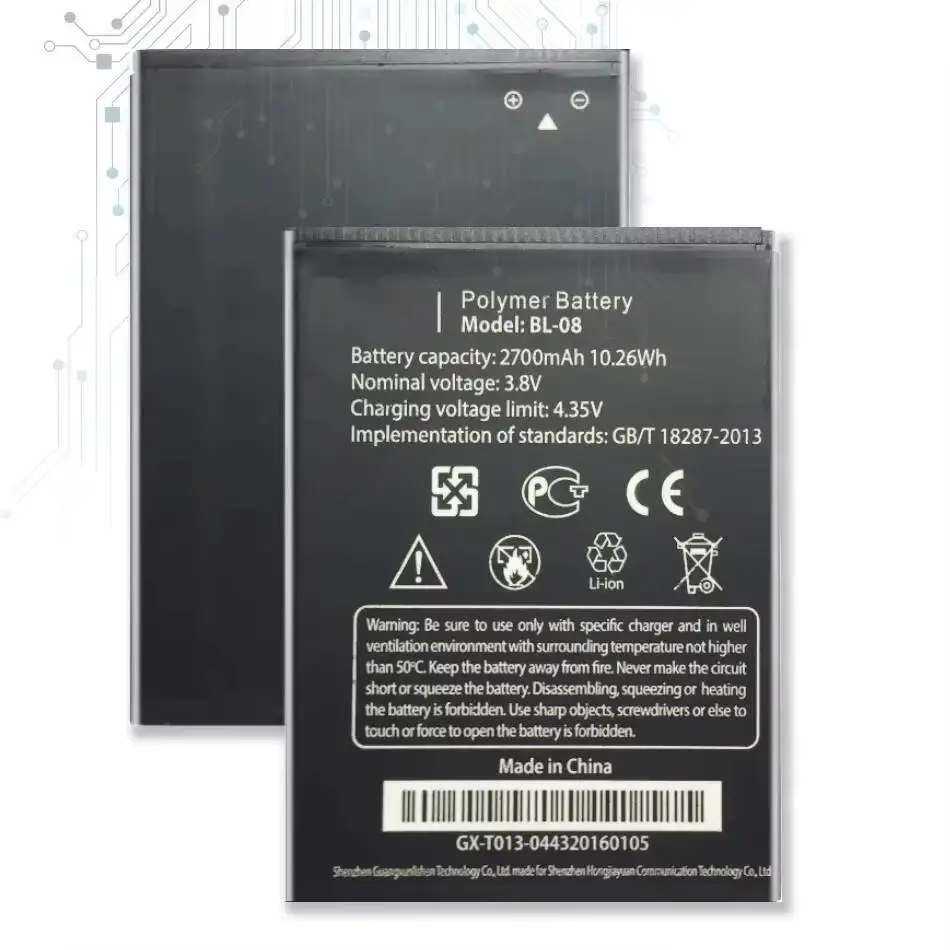 

BL-08 For Thl 2015 2700Mah Mobile Phone Battery Premium Replacement