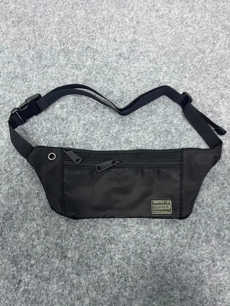 

Port Men's Waterproof Nylon Waist Bag Durable Fanny Pack for Outdoor Sports Cycling Travel to Hold Cell Phone