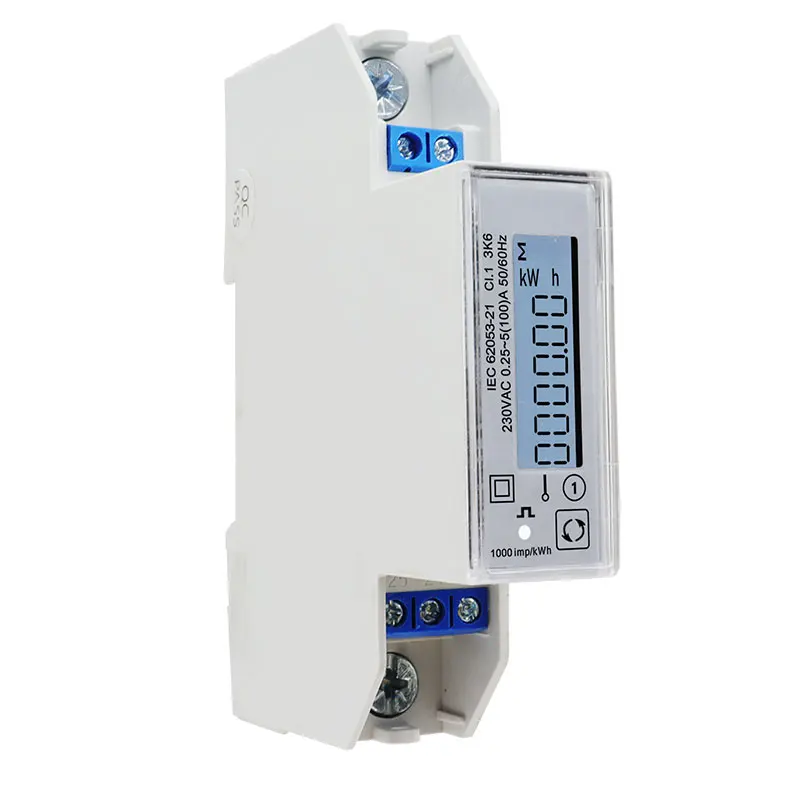 TAC1100 Multi-traffic Din Rail Single Phase 100A 230V Multifunction Energy Meter Electricity Kwh Meter RS485 Modbus RTU Meter