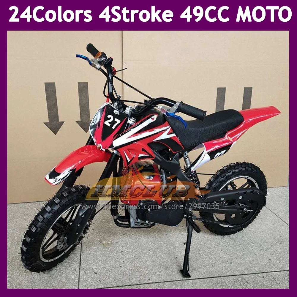 49CC 50CC 4 Stroke ATV OFF-road Gasoline Motorcycle Racing MOTO Dirt Bike Motorbike For New Year Birthday Holiday Festival Gifts